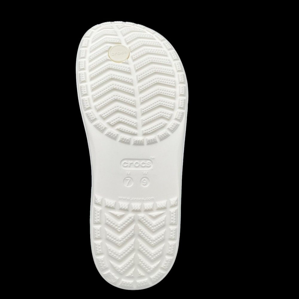 Crocs Bayaband Womens Flip Flop Sandal Size 9 White Water Friendly Lightweight - Picture 12 of 16